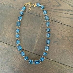 J. Crew Blue Gem Necklace